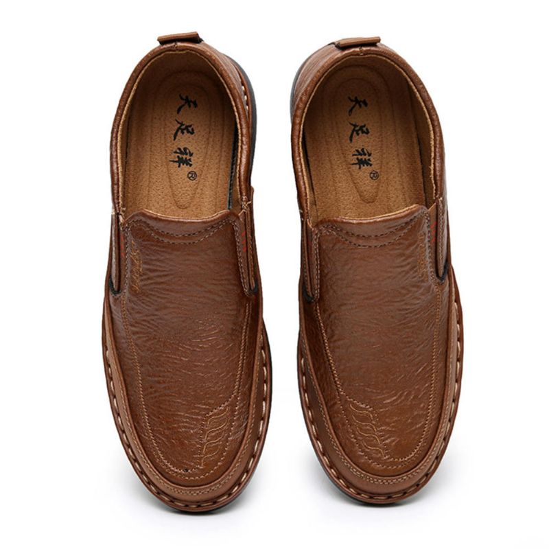 Män Halksäker Slip On Elastiskt Band Mjuk Sula Causal Daily Oxfords