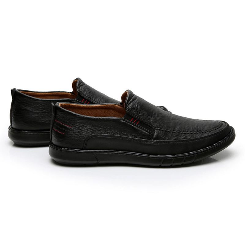 Män Halksäker Slip On Elastiskt Band Mjuk Sula Causal Daily Oxfords