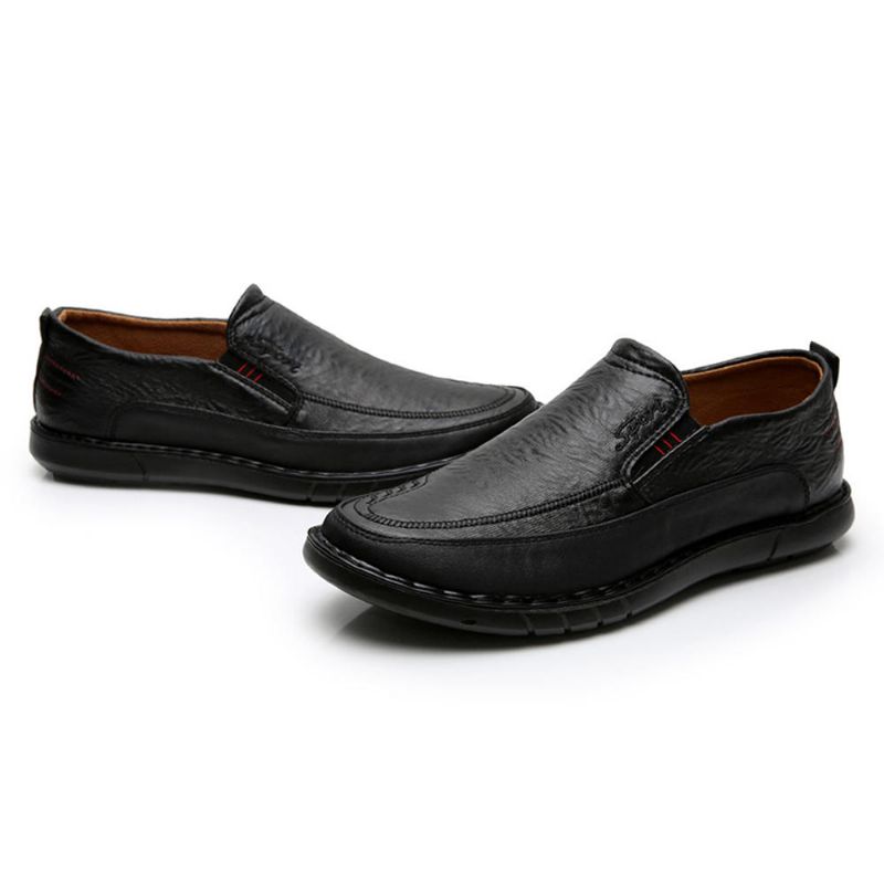 Män Halksäker Slip On Elastiskt Band Mjuk Sula Causal Daily Oxfords