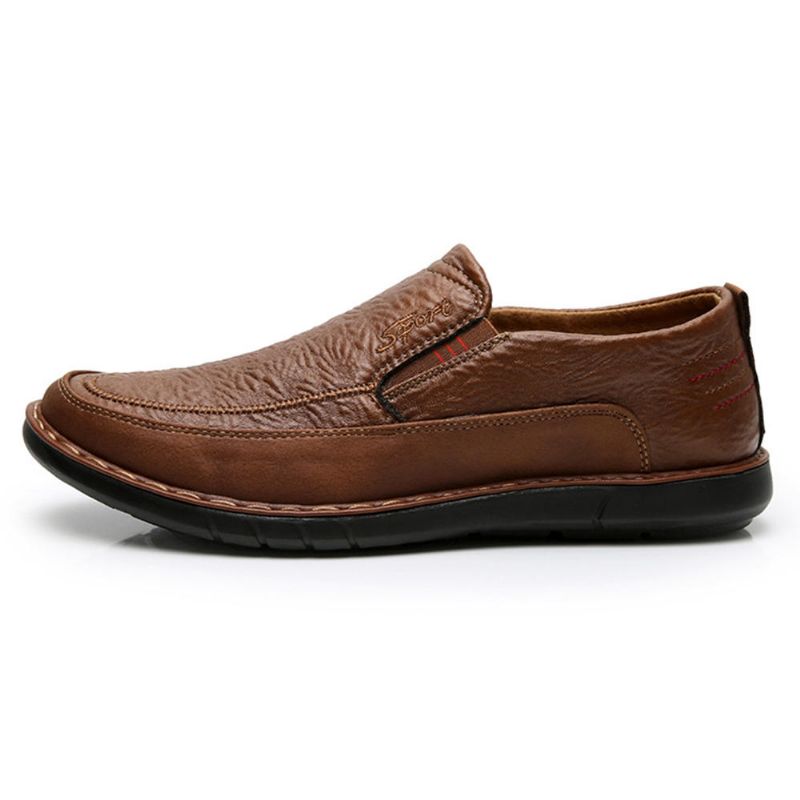 Män Halksäker Slip On Elastiskt Band Mjuk Sula Causal Daily Oxfords