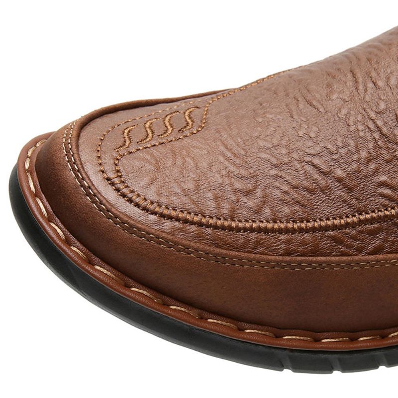 Män Halksäker Slip On Elastiskt Band Mjuk Sula Causal Daily Oxfords