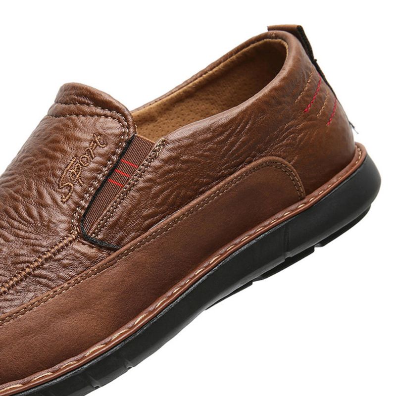 Män Halksäker Slip On Elastiskt Band Mjuk Sula Causal Daily Oxfords