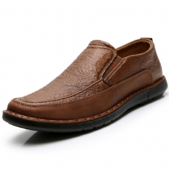 Män Halksäker Slip On Elastiskt Band Mjuk Sula Causal Daily Oxfords