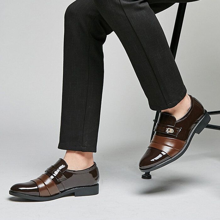 Män Lättvikt Casual Daily Business Office Läder Oxfords