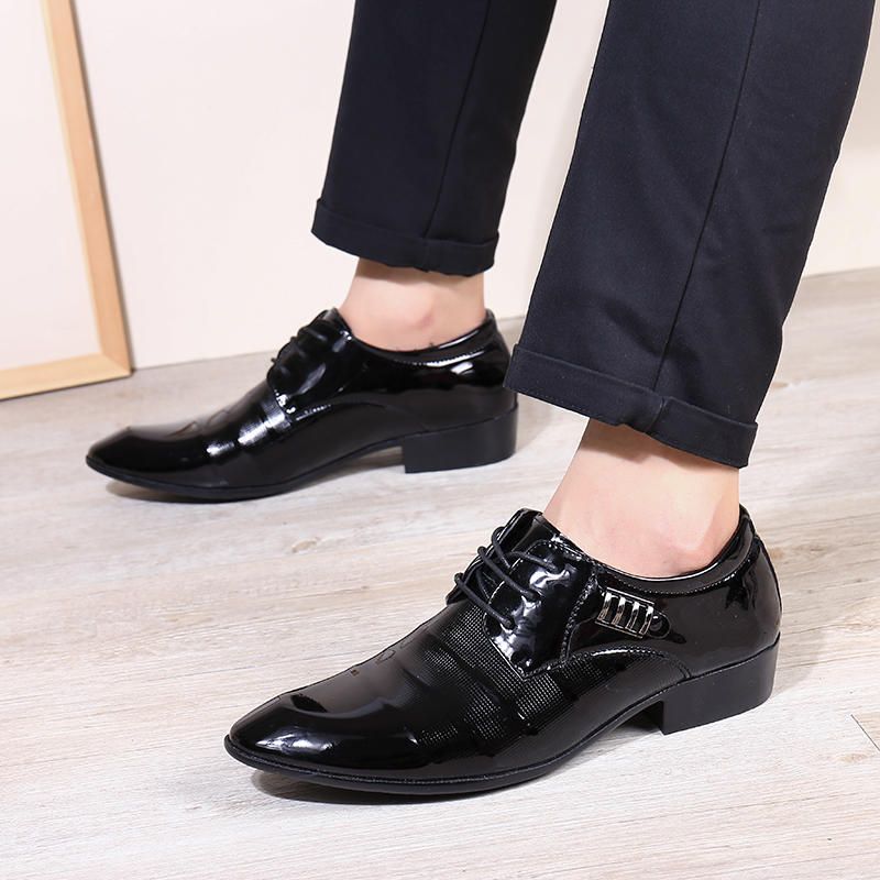 Män Mjukt Läder Business Klänning Sko Casual Oxfords