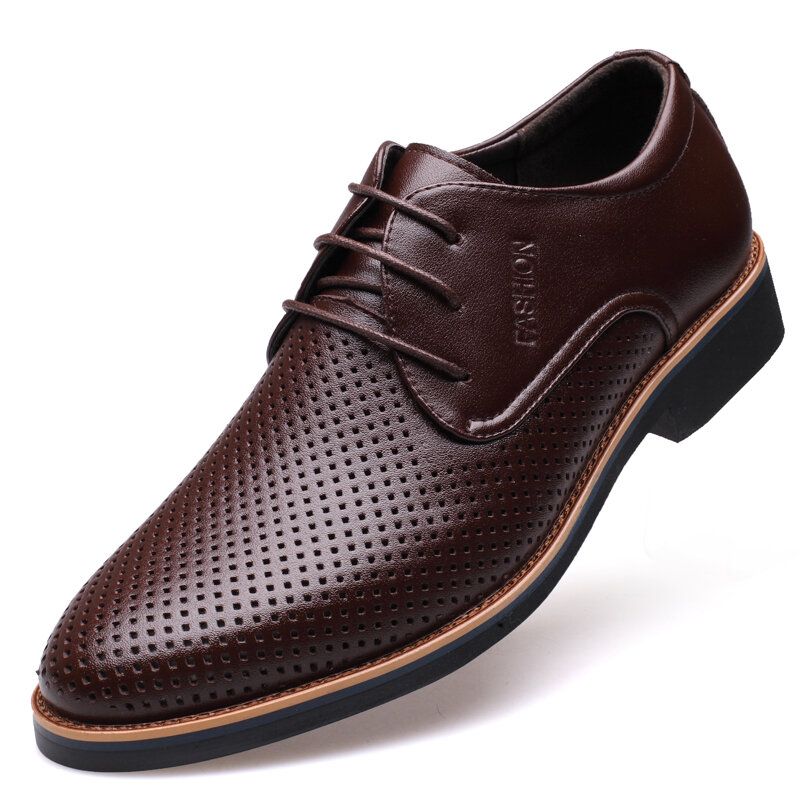 Microfiber Andas Ihåliga Business Casual Oxfords