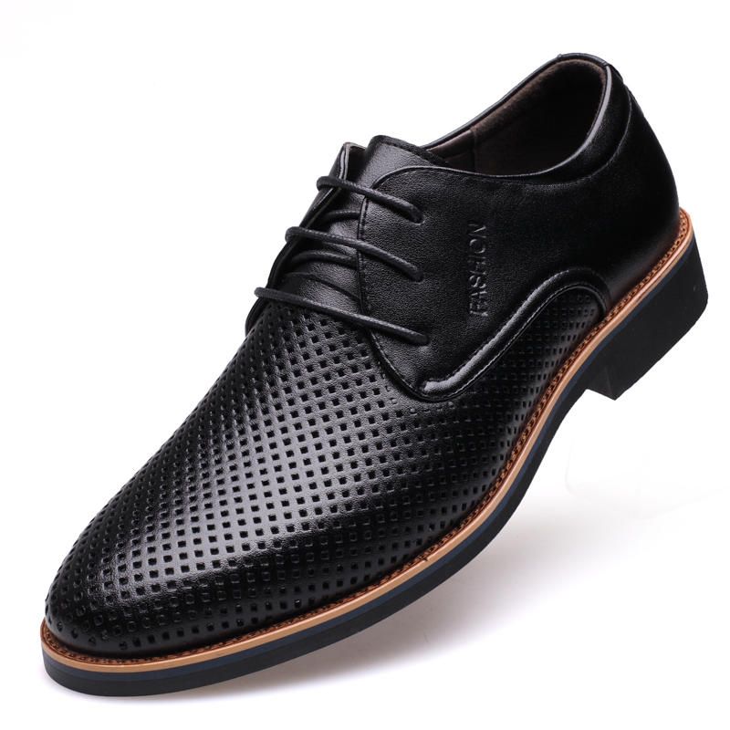 Microfiber Andas Ihåliga Business Casual Oxfords