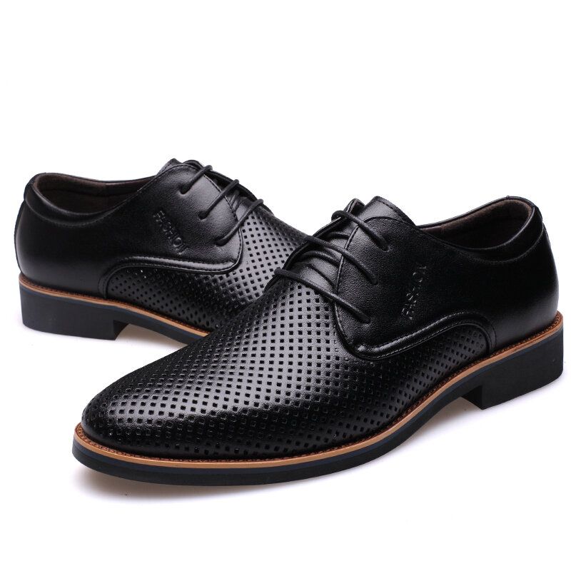 Microfiber Andas Ihåliga Business Casual Oxfords