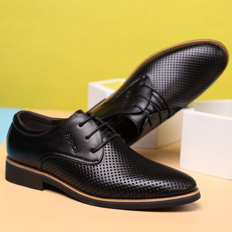 Microfiber Andas Ihåliga Business Casual Oxfords