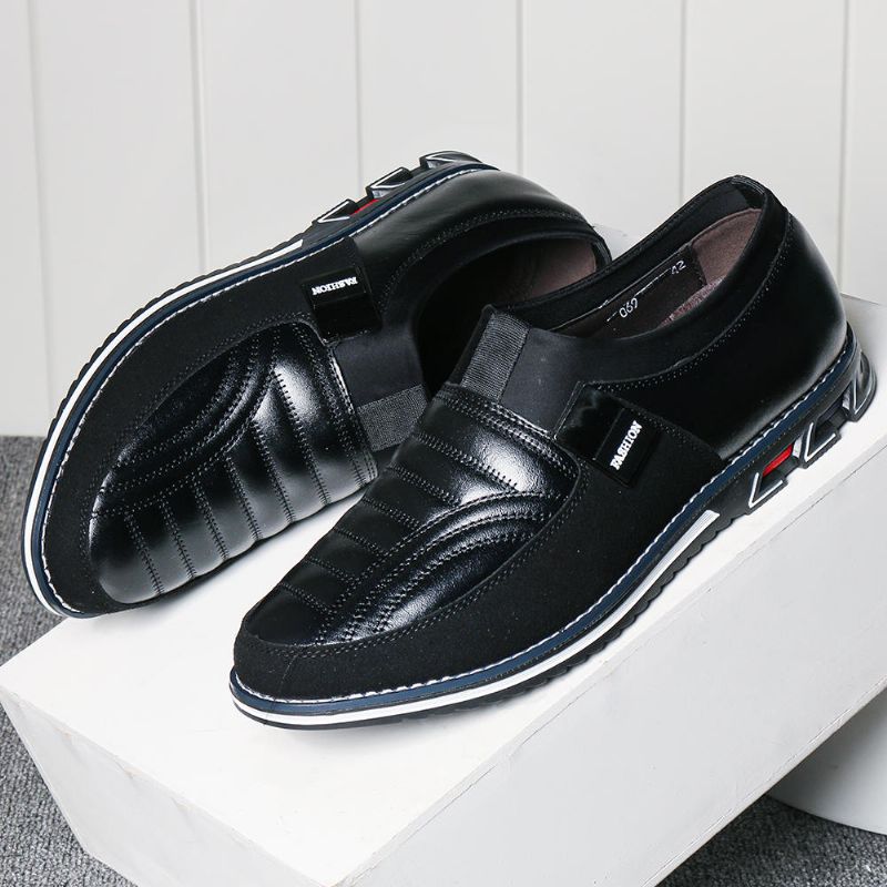 Mikrofiberläder Halkfri Casual Business Office Oxfords