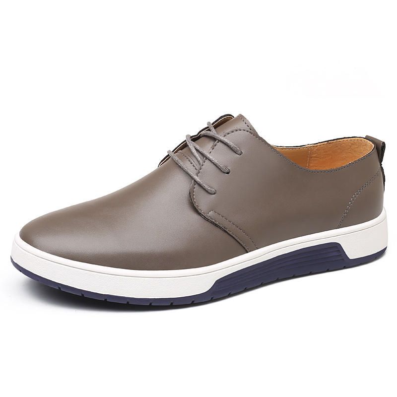 Mjukt Läder Casual Business Office Flat Oxfords