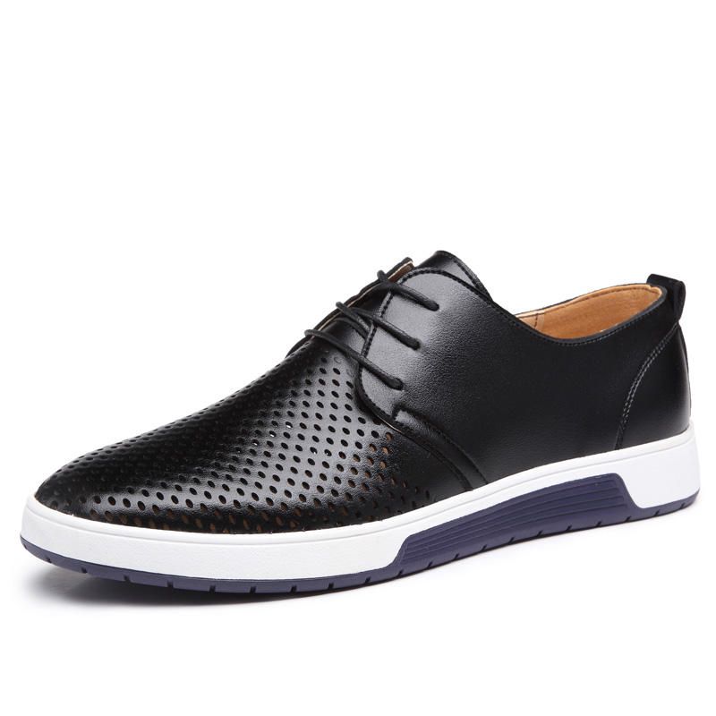 Mjukt Läder Casual Business Office Flat Oxfords