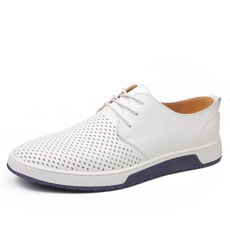 Mjukt Läder Casual Business Office Flat Oxfords