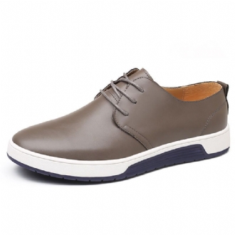 Mjukt Läder Casual Business Office Flat Oxfords