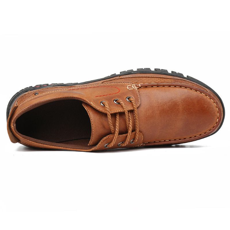 Mjukt Rent Läder Casual Business Office Oxfords