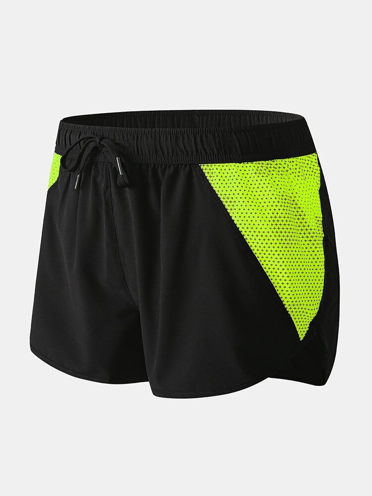 Herr Mesh Patchwork Snabbtorkande Dragsko Andas Sports Board Shorts