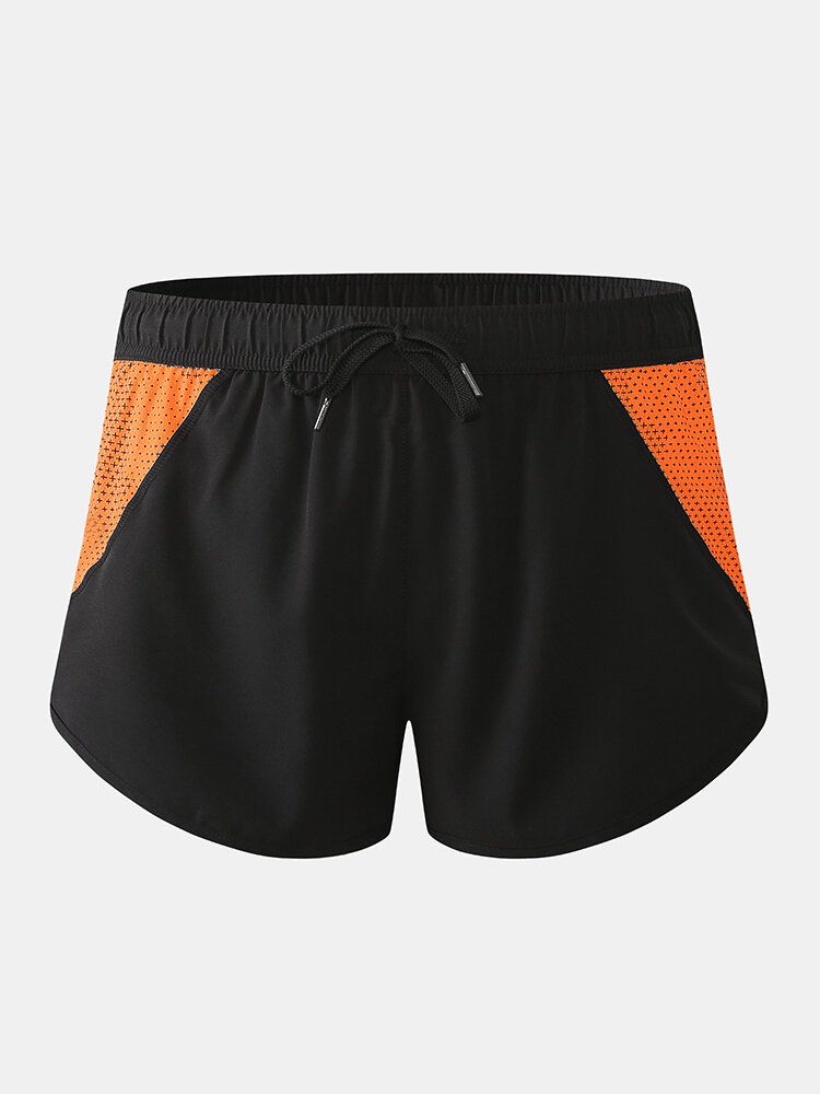 Herr Mesh Patchwork Snabbtorkande Dragsko Andas Sports Board Shorts