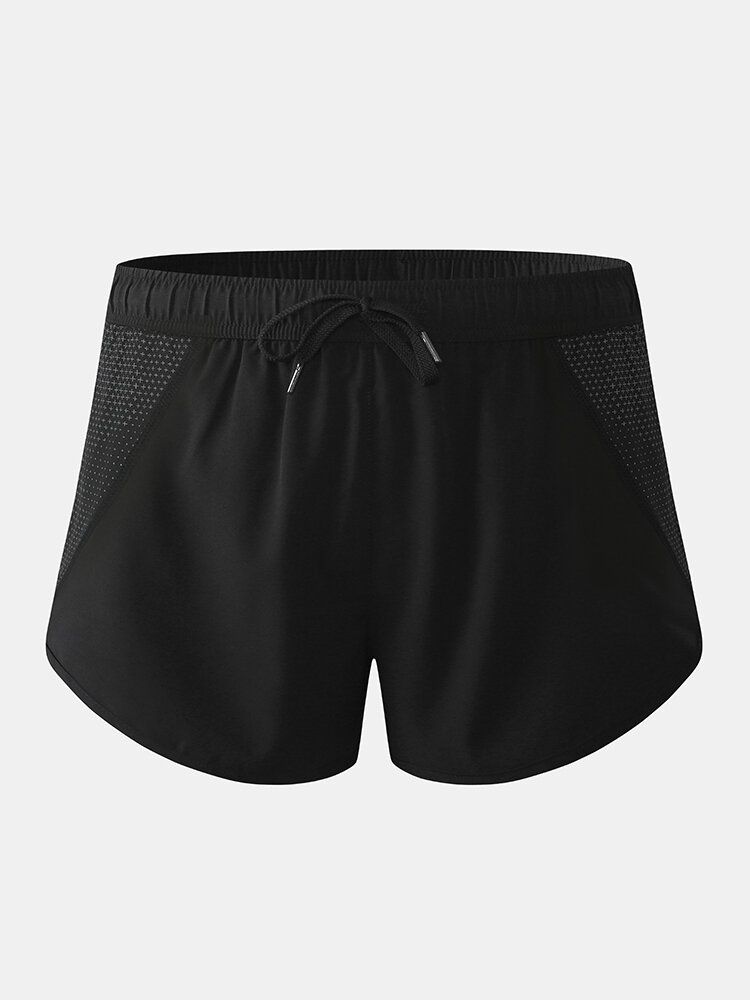 Herr Mesh Patchwork Snabbtorkande Dragsko Andas Sports Board Shorts