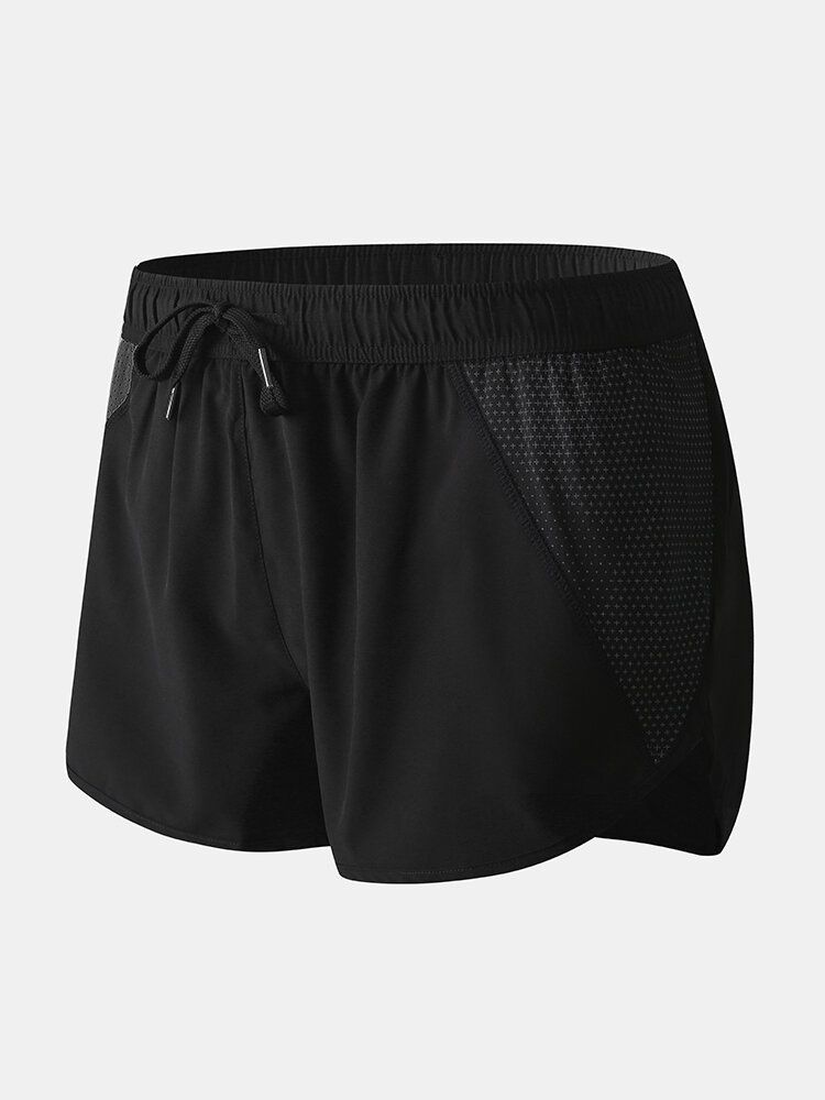 Herr Mesh Patchwork Snabbtorkande Dragsko Andas Sports Board Shorts