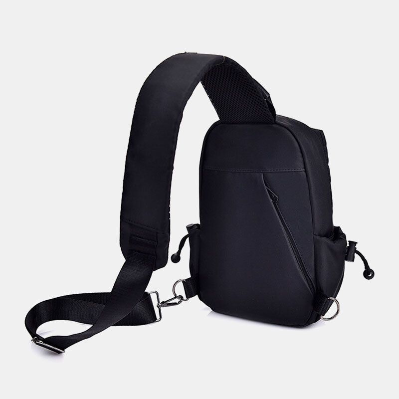 Män Oxford-tyg Casual Mode Vattentät Utomhusförvaring Bröstväska Crossbody-väska