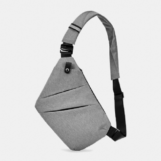 Män Tunn Stöldskyddsväska Multifunktion Vattentät Crossbody Bag Sling Bag Med Flera Fickor