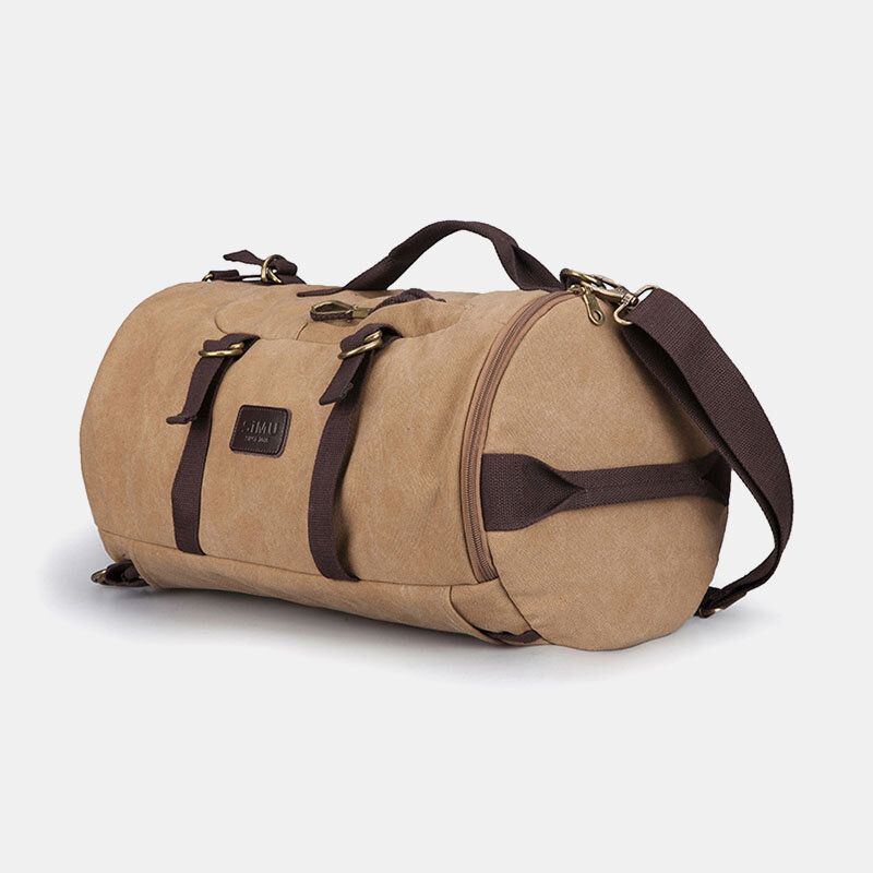 Herr Canvas Reseryggsäck Multifunktion Med Usb-laddning Handväska Axelväska Cross Body Bag