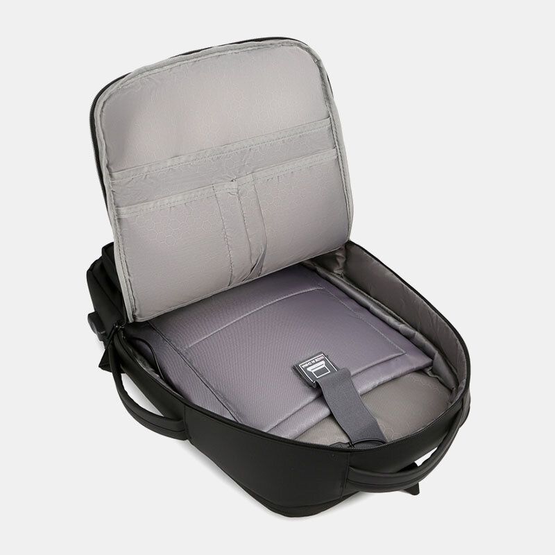 Herr Oxford 156 Tums Usb-laddning Multi-pocket Business Laptop Bag Ryggsäck