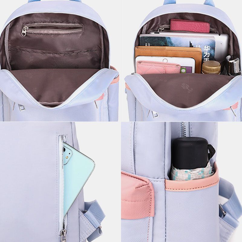 Kvinnor Multi-carry Outdoor Skolväska Casual Travel Liten Ryggsäck Handväska